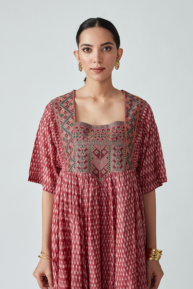 Adonis handloom Ikat kurta set